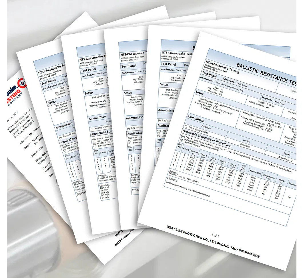 Quality and Standards Certificates