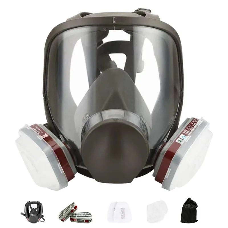 Full Face Gas Mask with Activated Carbon Filter