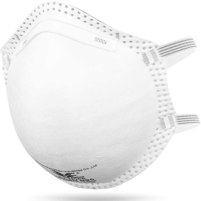 White N95 Headband 4 Layers Healthcare Filtering Half Respirator Particulate N95 Face Mask OEM Inventory CE and Niosh Approved Protective Cone Respirator