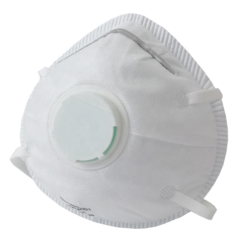 CE En149 Disposable Nonwoven Anti Pollution Cup-Shape Face Dust Mask Respirator with Valve