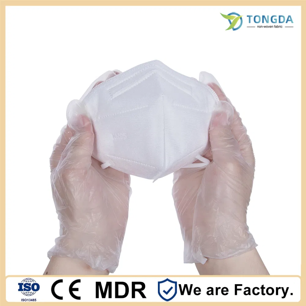 KN95 Disposable Protective Face Mask Folded Style 3D Face Mask