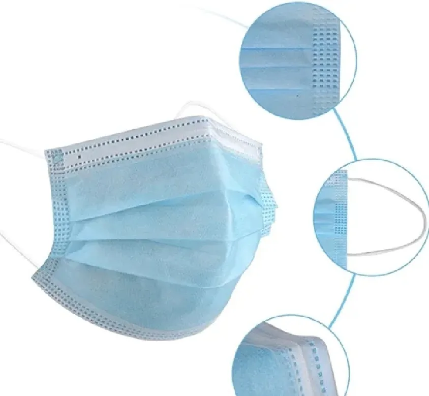 Disposable Medical Surgical 3ply Face Mask with Earloop Detail 2