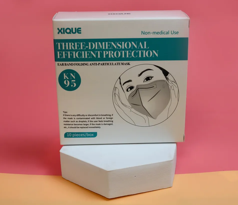 Disposable Face Protective Mask KN95 Foldable Respirator for Daily Use