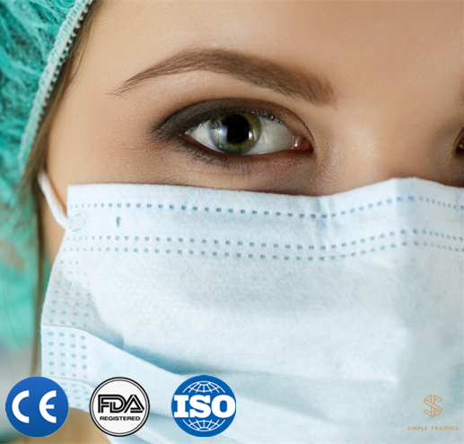 3ply Disposable Surgical Face Mask Ce/FDA/TUV Certificate Civil KN95 Protective Facial Masks