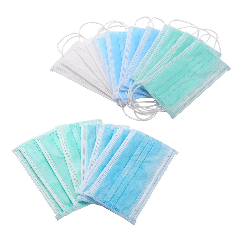 3 Layer Non Woven Disposable Face Mask High Breathable for Daily Protection