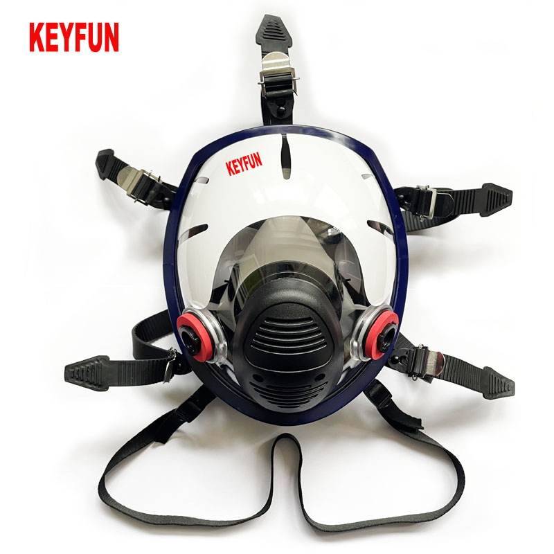Full Facepiece Reusable Respirator Gas Mask Glasses Activated Filter Carbon Mask