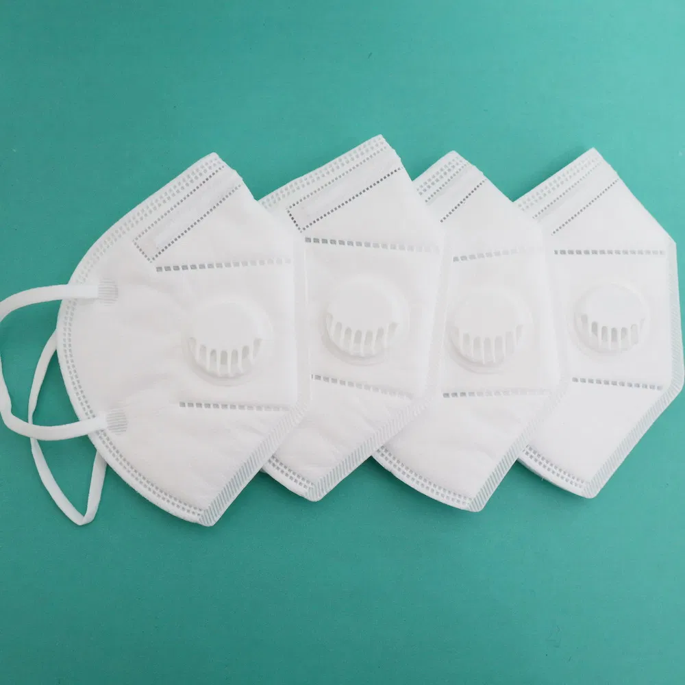 KN95 Flu Masks with Earloops /White Colour Bfe 95% N95 Disposable Respirator Face Mask