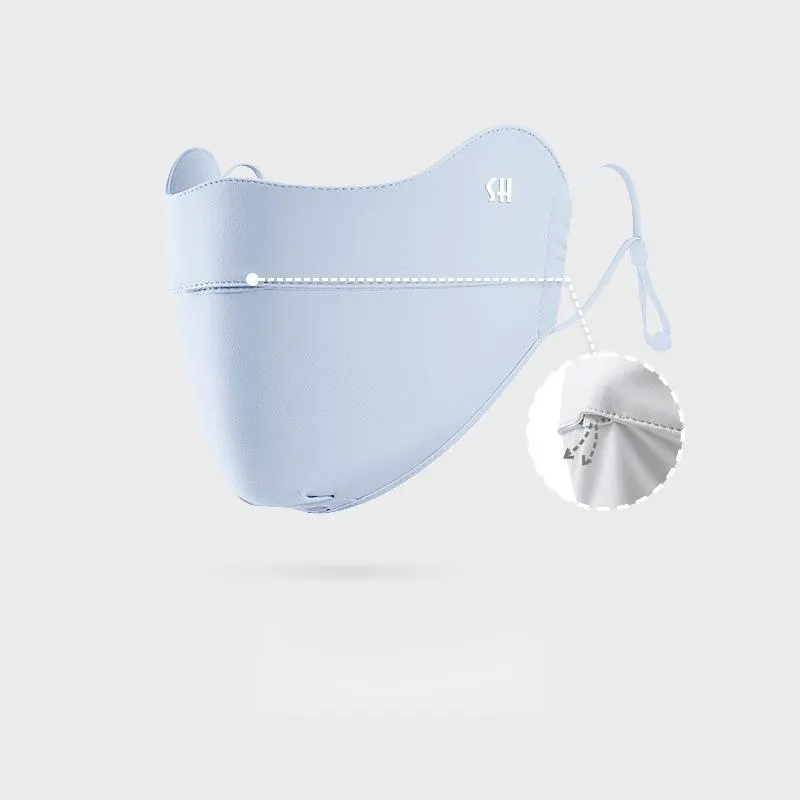 UV Protection Dust Prevention Breathability Sunscreen Face Mask for Women