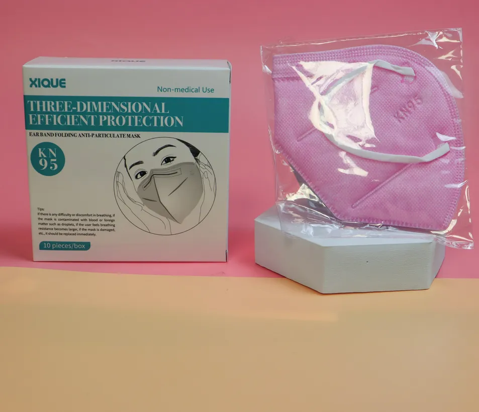 Disposable Face Protective Mask KN95 Foldable Respirator for Daily Use