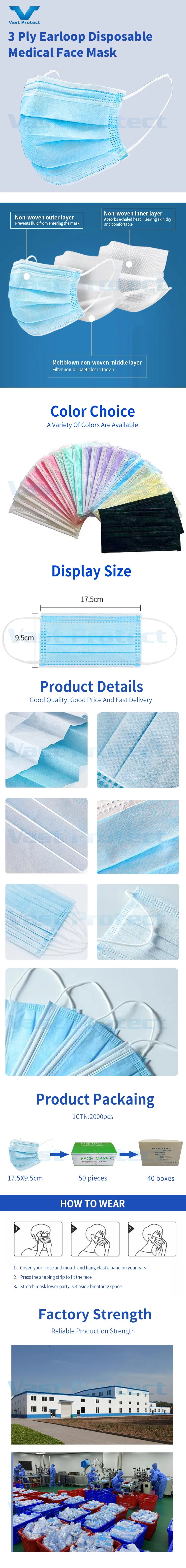 Soft Breathable Disposable Protective Face Masks for Daily Use