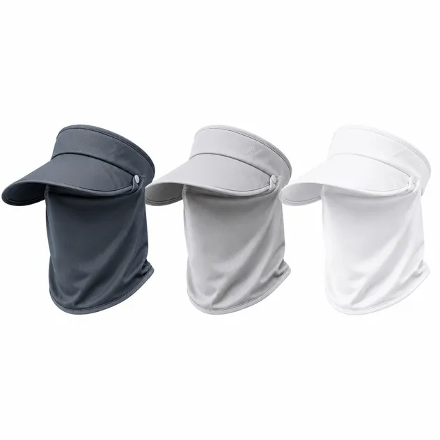 Solid Tone Fishing Sun Kit with Detachable Mask Windproof Breathable Structure Fit Both Male and Female Anglers Daily Freshwater Fishing