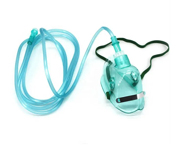 Disposable Medical Grade PVC Oxygen Mask with 2m Tube