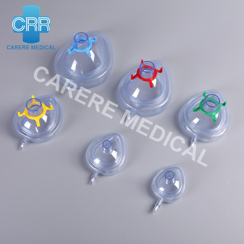 2023 Factory Product Surgical Supply Hospital Equipment Disposable Anesthetic Mask Oxygen Masks Medical Machine Face Masks with Valve Horizontal