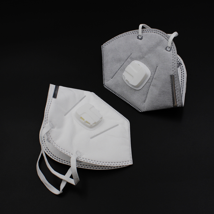 Anti-Haze Anti-Pollution Mouth Folding Non-Woven Valved Dust Mask Respirator Mask with Valve/Activated Carbon Face Mask with Valve