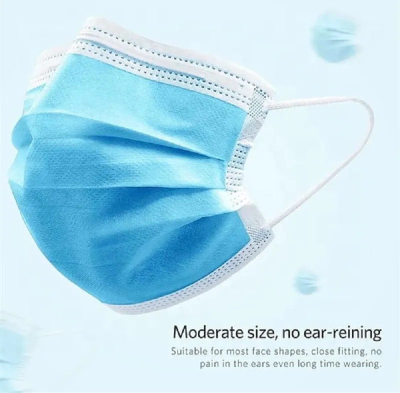 Disposable Protective 3-Ply Breathable & Comfortable Filter Safety Mask for Unisex