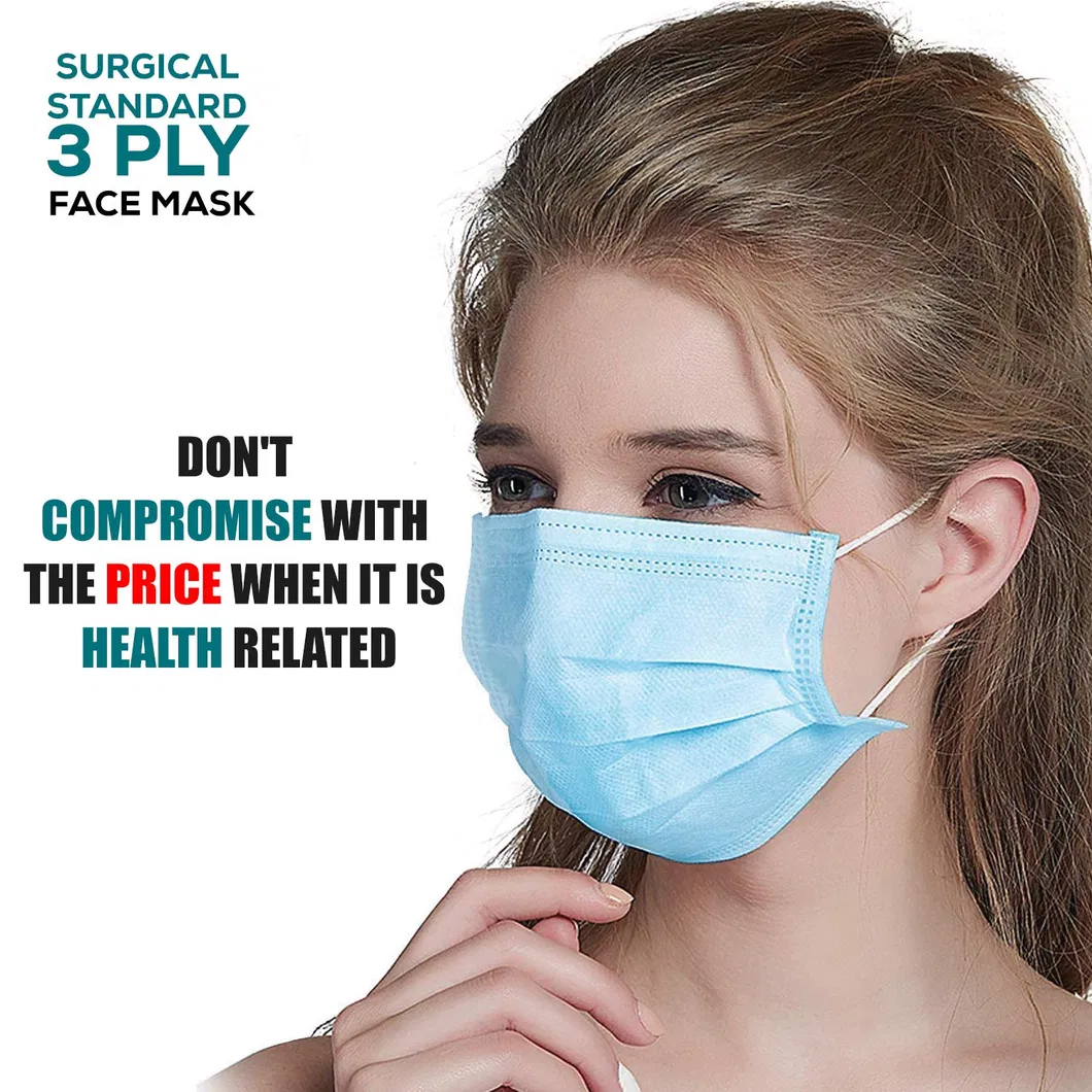 Disposable FDA 510K En14683 Decorated Custom Printed Medical Face Mask