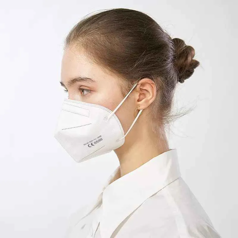Wearing FFP2 N95 KN95 Respirator Masks