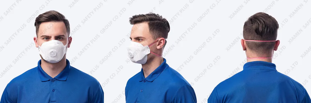 Boat Shaped Industrial Mask FFP3 Gray Activated Carbon Headwear Dust Mask Anti-Dust