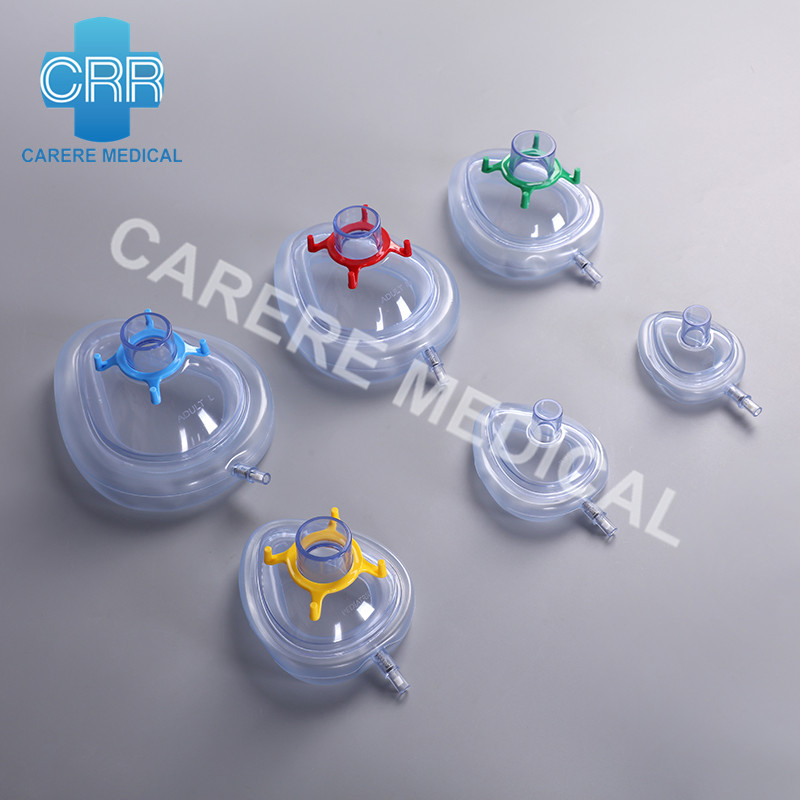 2023 Factory Product Surgical Supply Hospital Equipment Disposable Anesthetic Mask Oxygen Masks Medical Machine Face Masks with Valve Horizontal