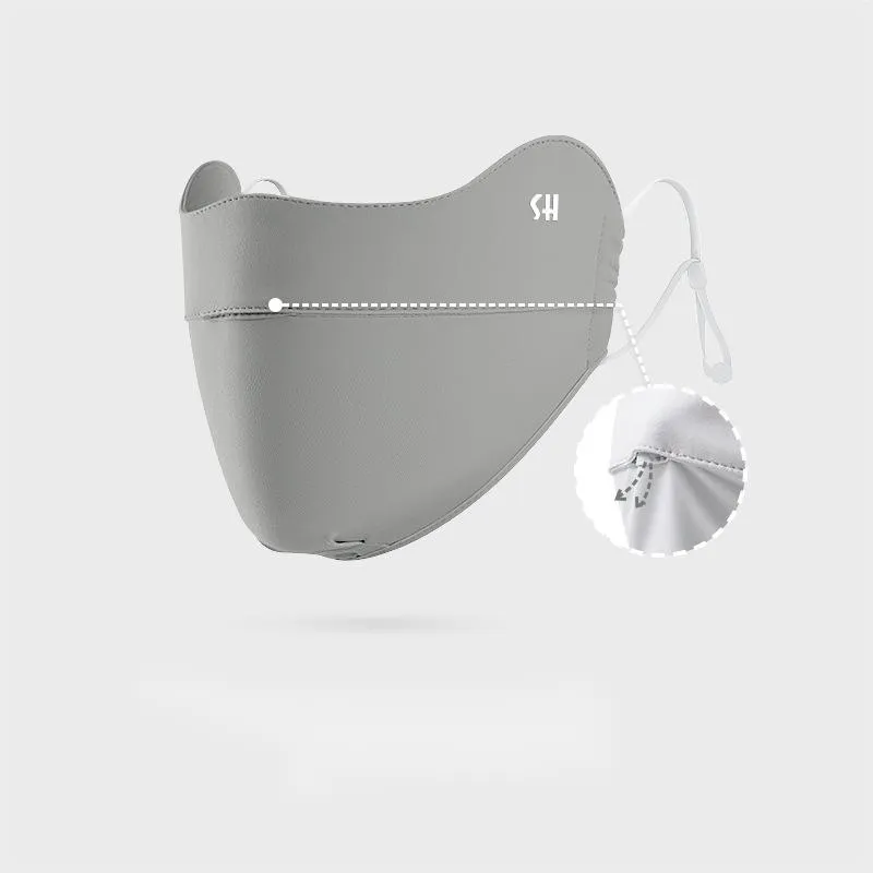 UV Protection Dust Prevention Breathability Sunscreen Face Mask for Women