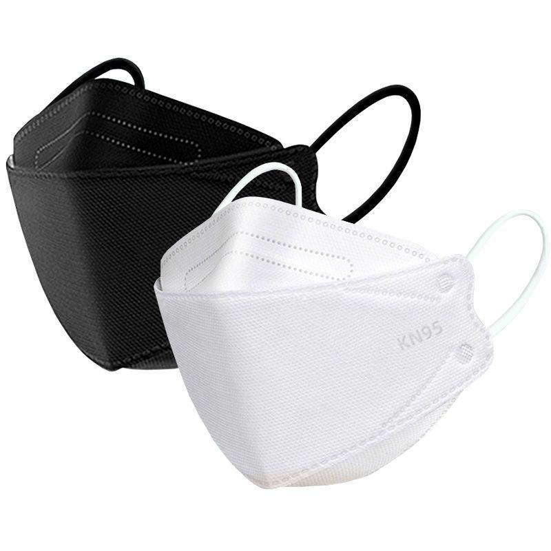High-Performance Kf94 Face Mask, Disposable Black 3D Willow-Type Facemask, Melt-Blown Filter Layer Protective Mask for Adults, OEM Service