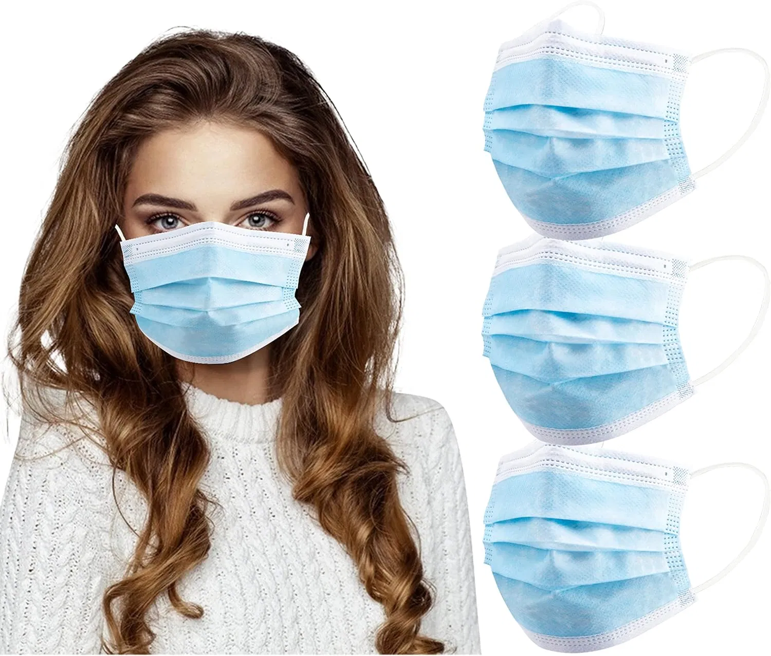 Soft Breathable Disposable Protective Face Masks for Daily Use