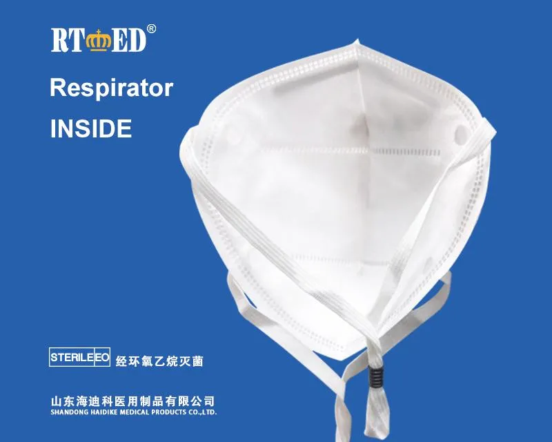 5 Layers Head Loop 3D Fold Type Disposable Medical Face Mask