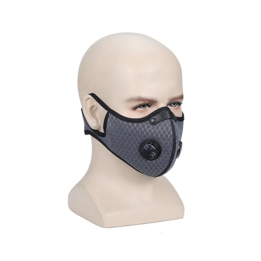Activated Carbon Dust-Proof Face Mask Sport Windproof Respirator with Filter Wyz12933