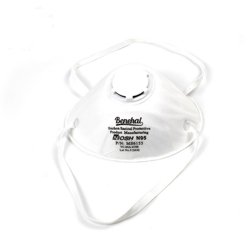 Niosh N95 Nose Cone Respirator 3D Breathing Space Cool Flow Valve Bulk Disposable Dust Mask