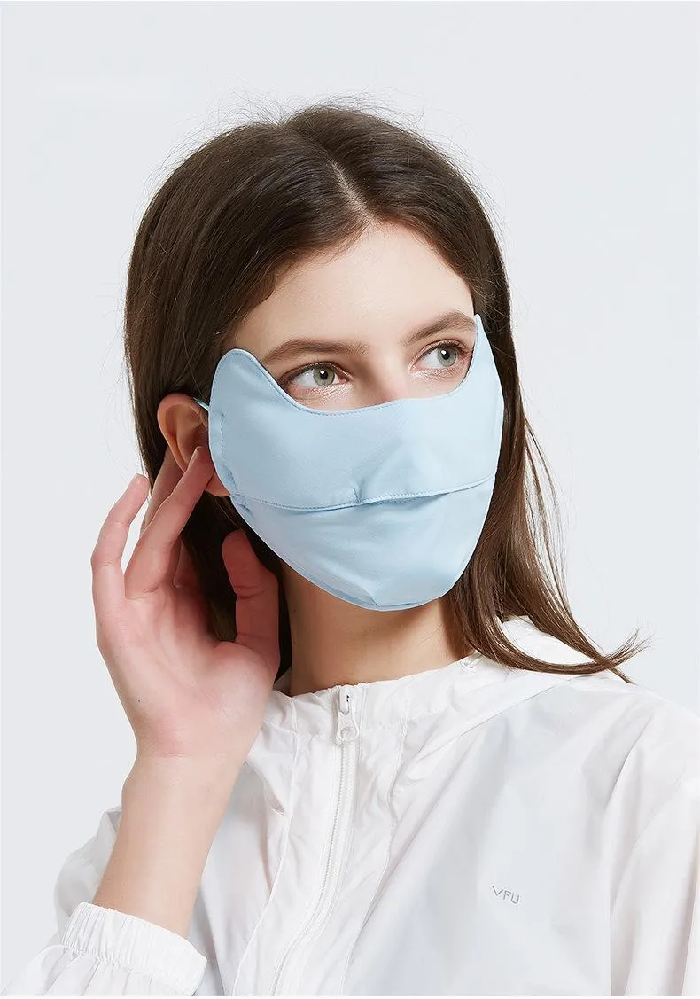 UV Protection Dust Prevention Breathability Sunscreen Face Mask for Women