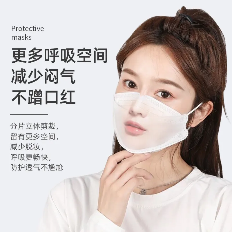 China Manufacturer Factory Protective Color 4 Ply Kf94 Fish Type Mask