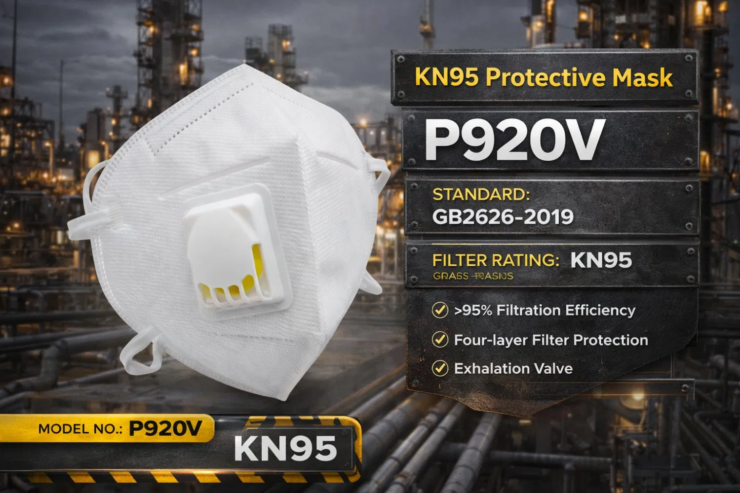 Factory Delivery Fast 3D Fold KN95 Mask Manufacturers China 5 Ply Non-Woven FFP2 Valued Face Dust Mask