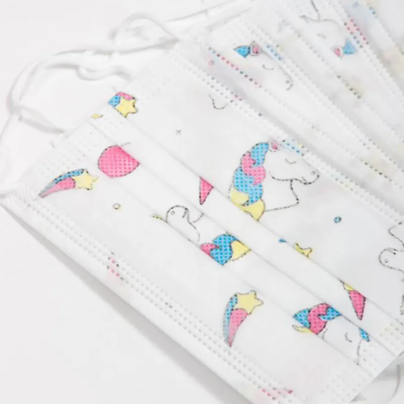 Printed Color High Protective 3ply Earloop Face Mask for Kids