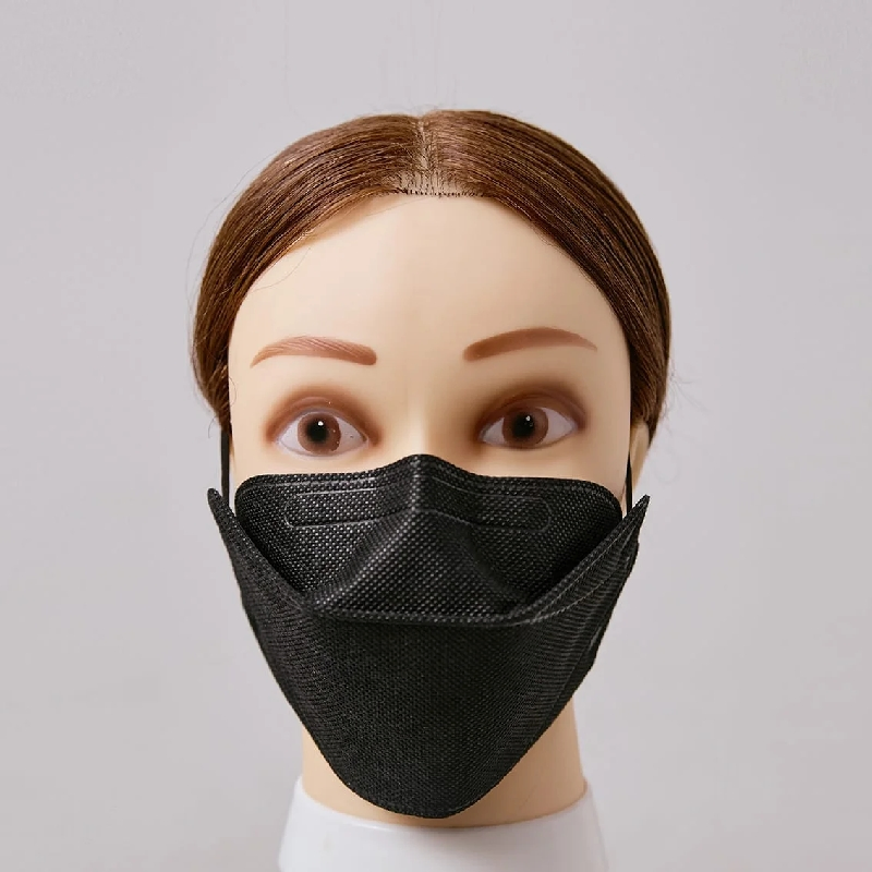 Disposable Kf94 Face Mask Four Layer Colored Design with 3D Fish Shaped, Protective Premium Face Mask