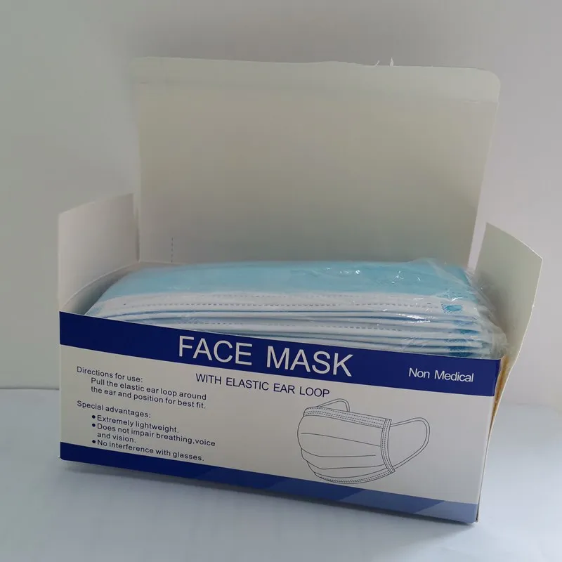 Disposable Protective 3-Ply Breathable & Comfortable Filter Safety Mask for Unisex