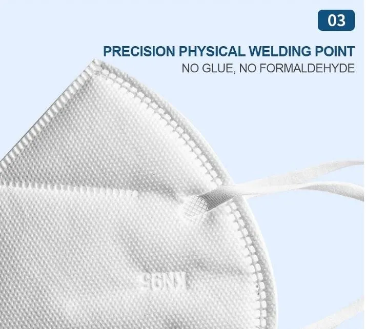 5-Ply 3D Folding Respirator Mask View 3