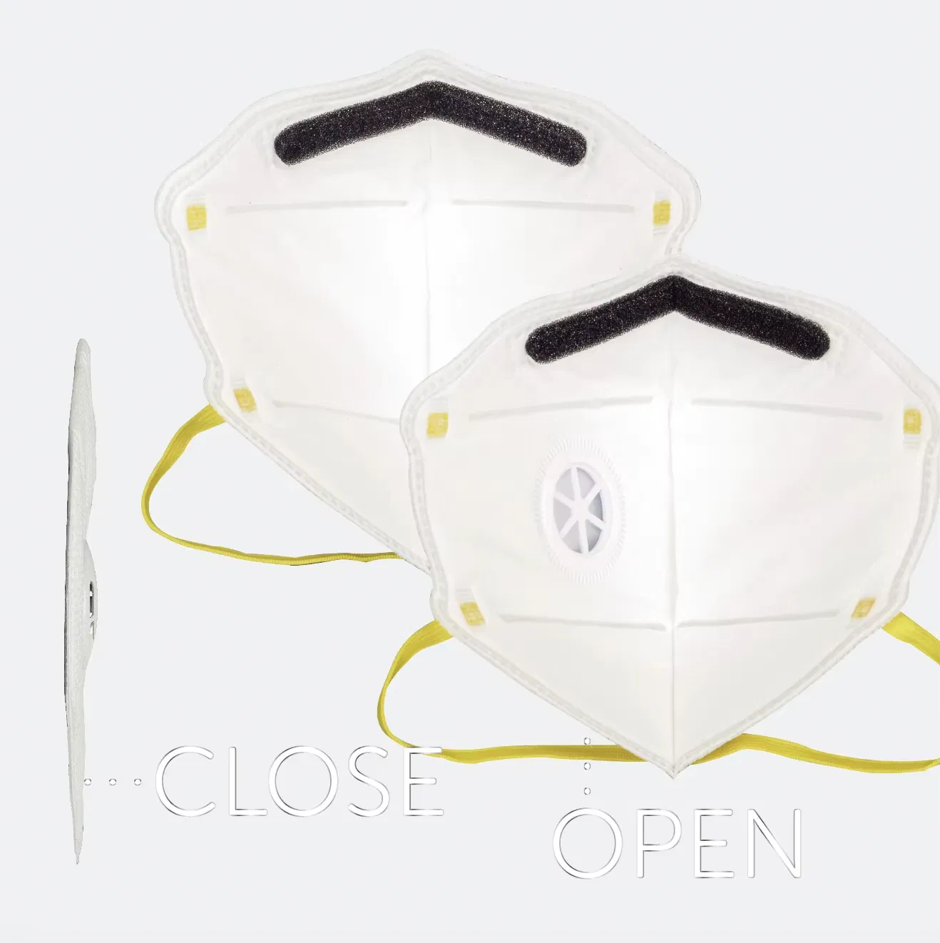 Factory Supply N95 Face Mask Disposable Folding Dust Medical Face Mask N95 Respirator with Filter for Dust Protection