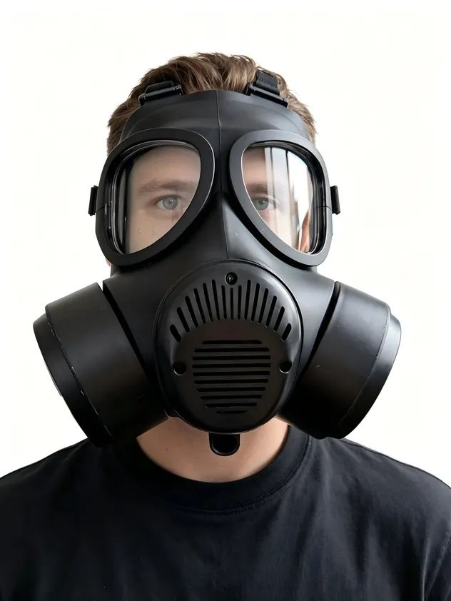 High Efficiency Activated Carbon Filter Type Full Face Gas Mask Against Harmful Vapor - Certificate/Test 3
