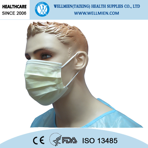 Earloop 3-Ply Breathable Filter Daily Use Disposable Non-Woven Protective Face Mask with Comfortable
