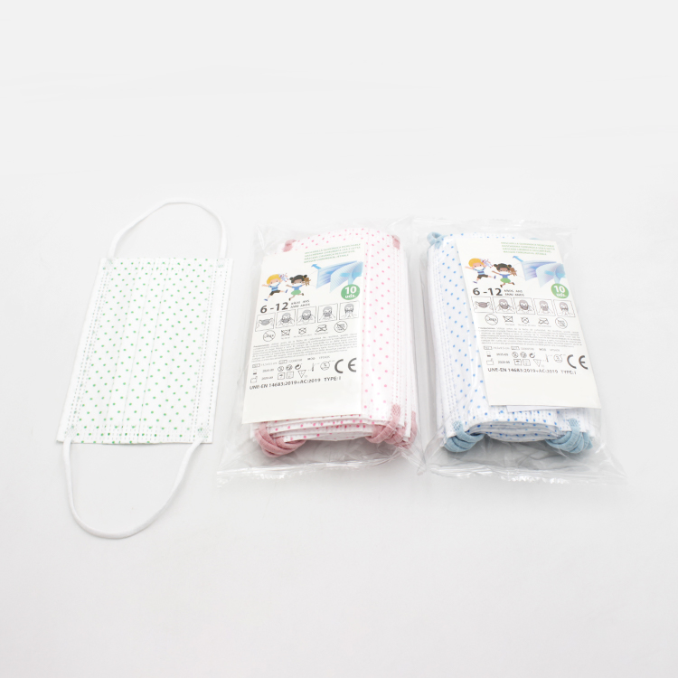 3 Ply Disposable Non-Woven Protective Children Kids Face Mask Child Daily Safety Use