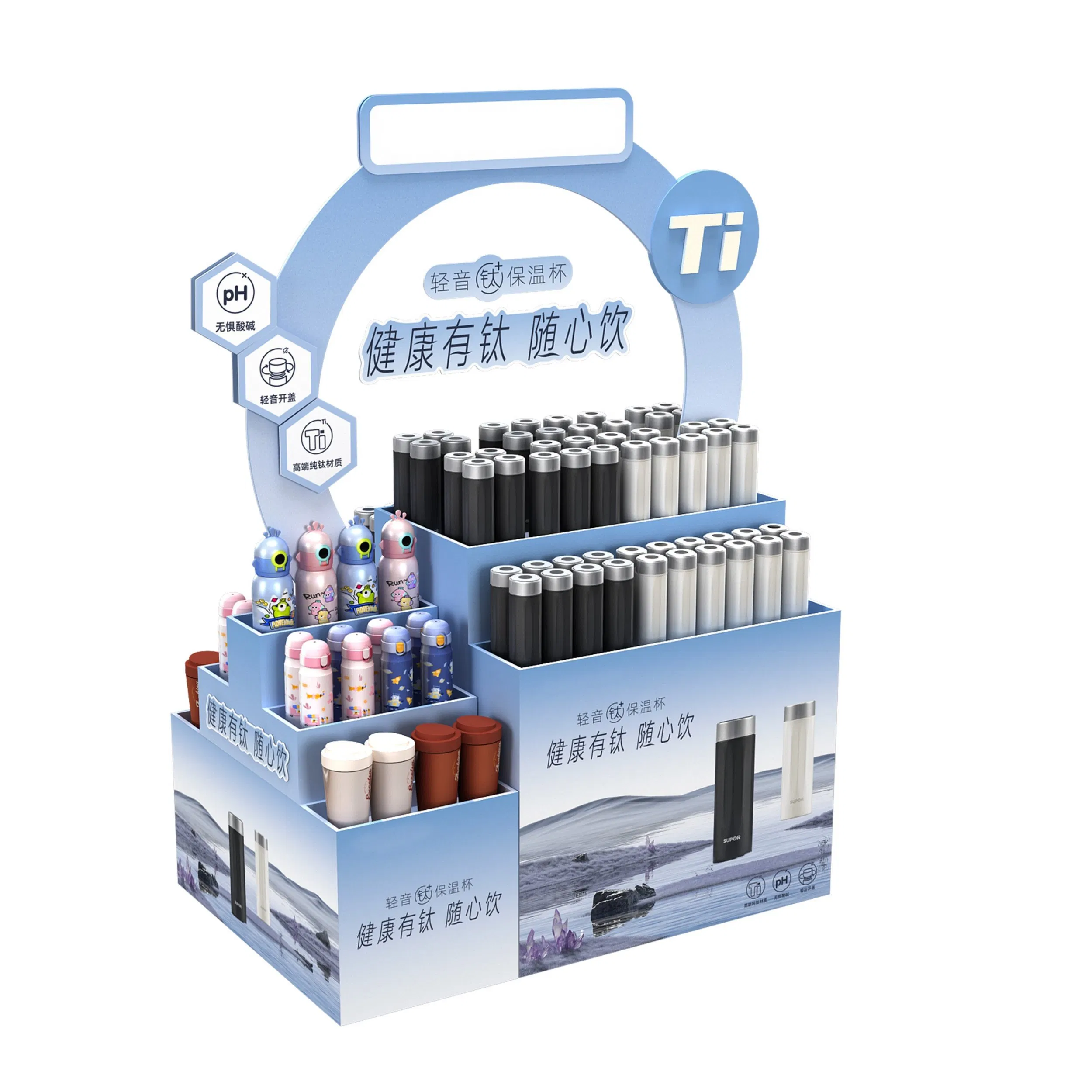 Sturdy Cardboard Display Rack for Organized Storage Solutions