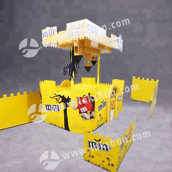 Seasonal Promotion Cardboard Chocolate Pallet Display Supermarket Store Display Rack Food Snacks