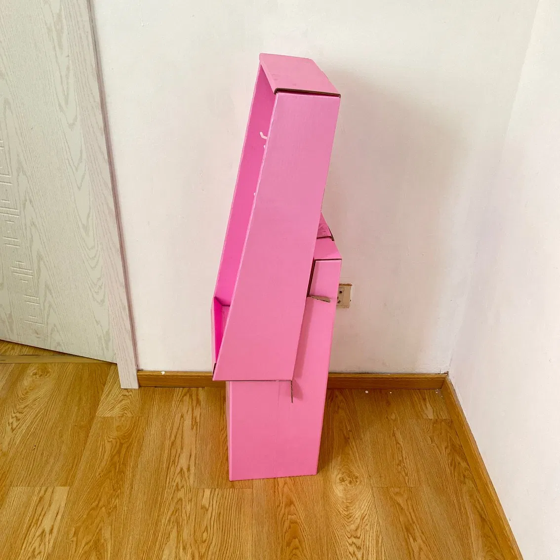 Rotating Pop Peg Cardboard Display Stand Toy Bag Keychain Stationery Duplex Paper Board Display Rack with Hooks