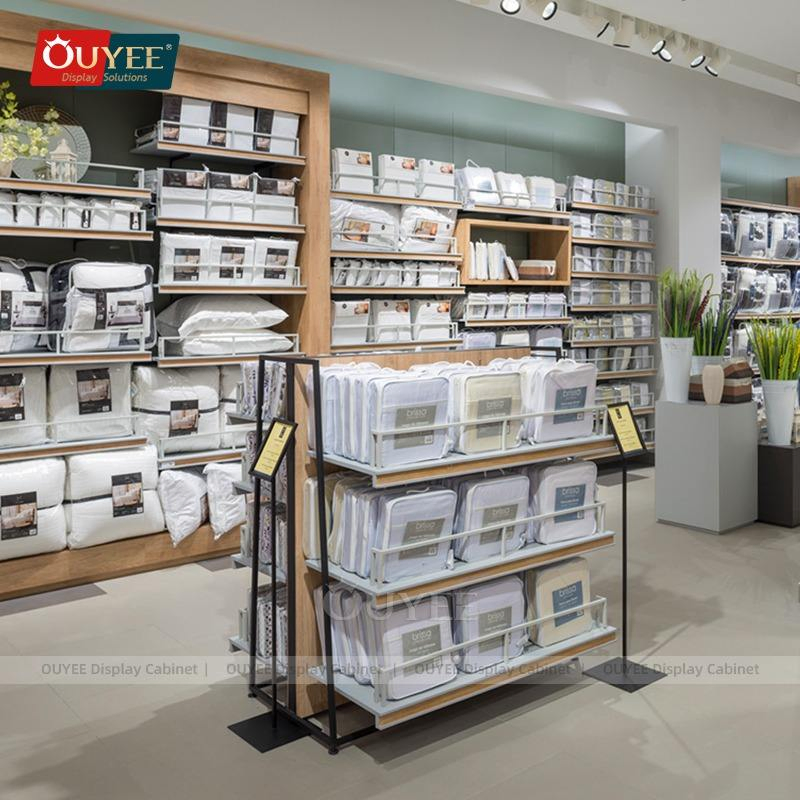 Factory Home Decorating Stores Display Showcase Custom Boutique Racks for Bedding Store