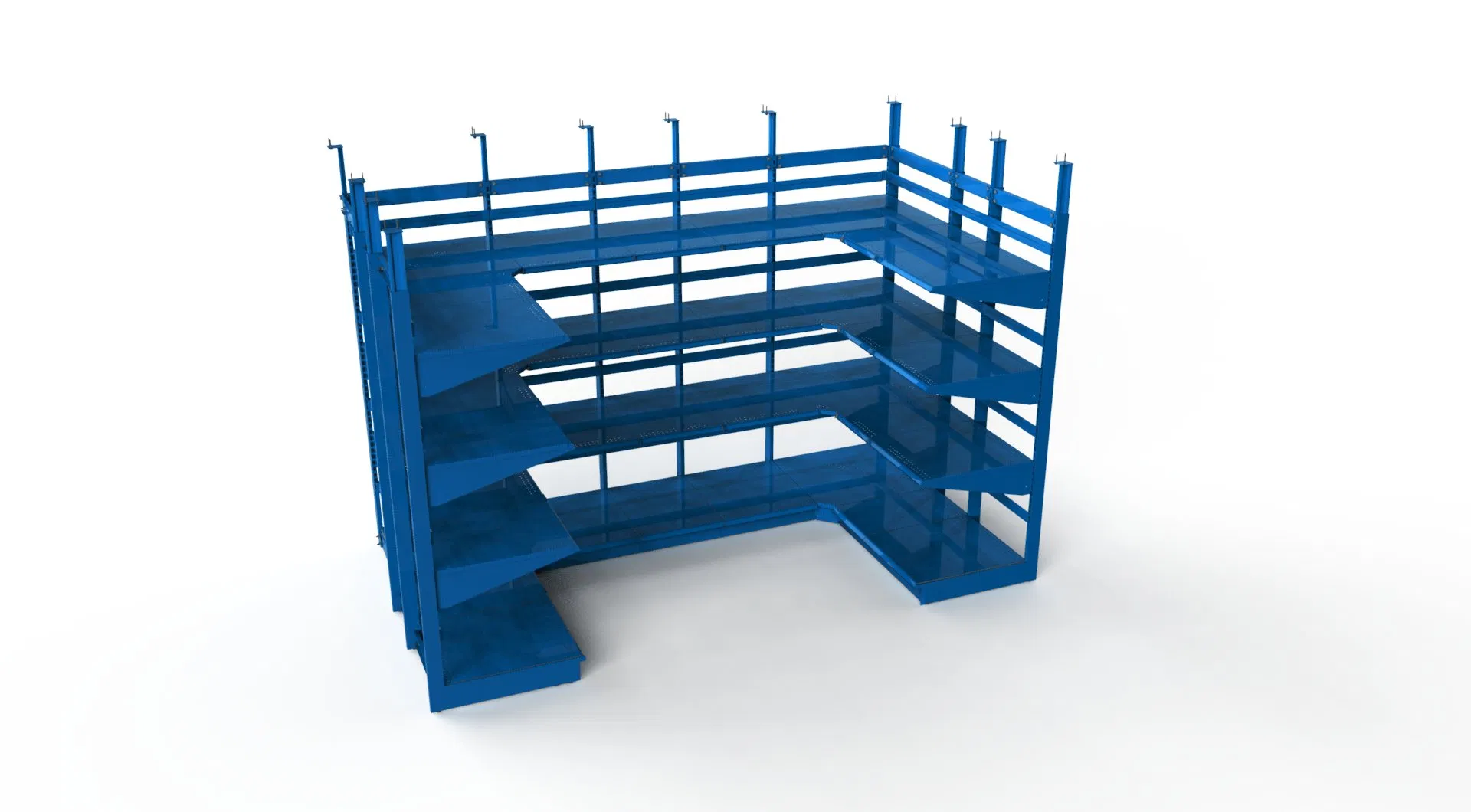 Metal Powder Coating Surpermarket Beer Storage Rack