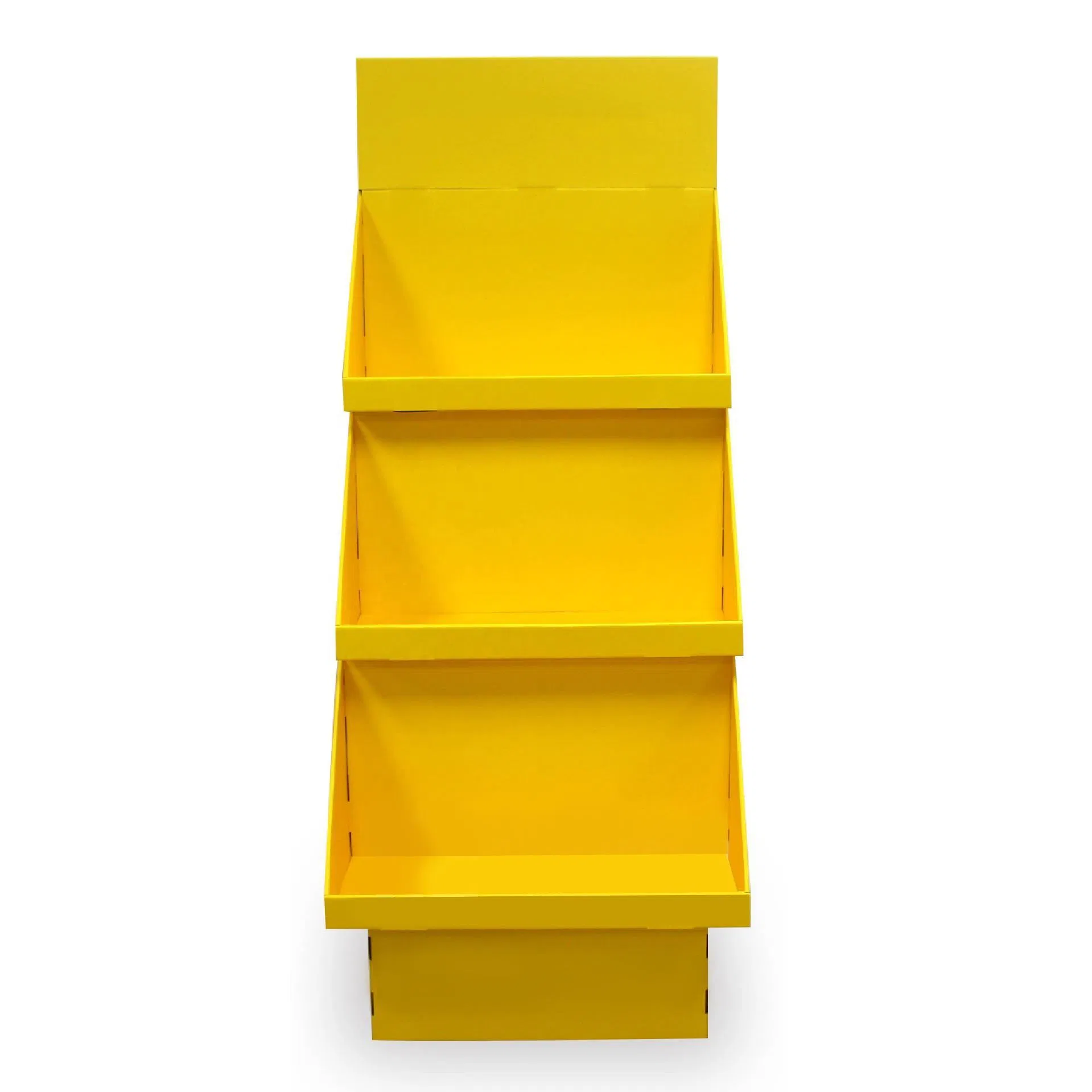 Custom Flooring Standing Corrugated Cardboard Display Stands Carton Display Rack