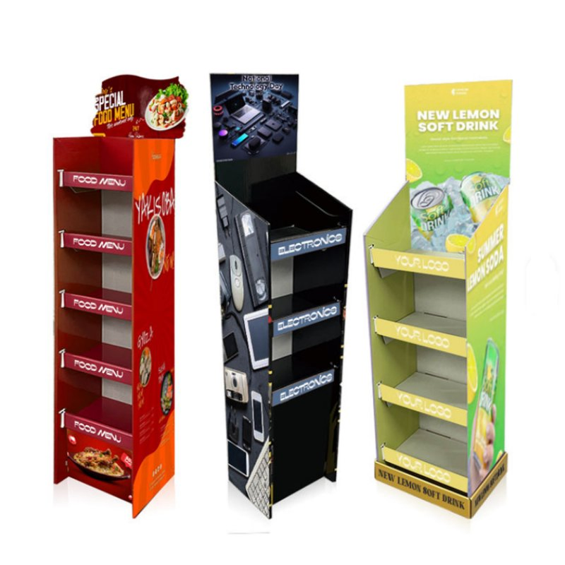 Corrugated Product Pop Shelf Custom Retail Printed Snack Candy Food Display Rack