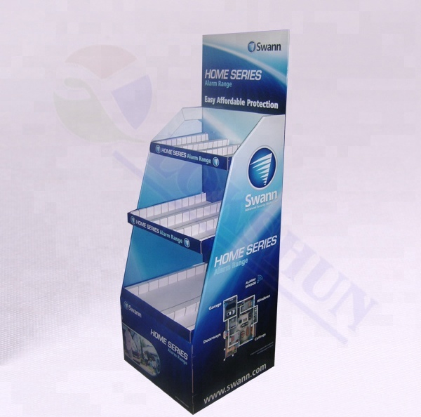 China Suppliers Pop Cardboard Paper Display Stand Corrugated Carton Cardboard Floor Display Rack