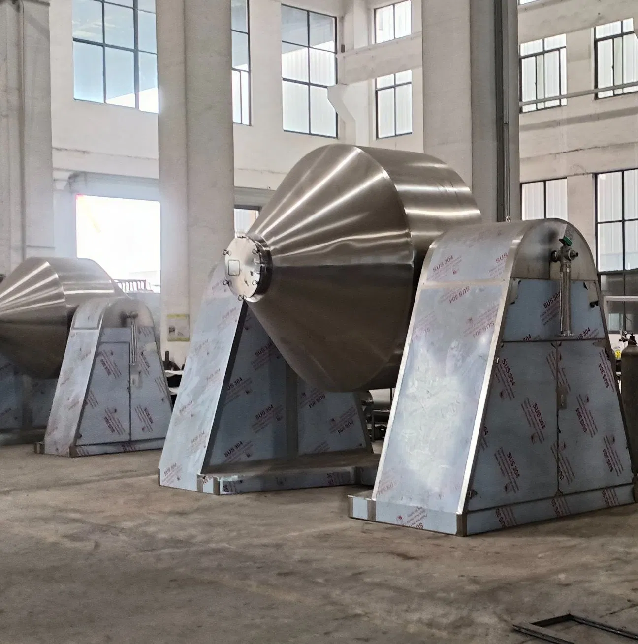 Pesticides Double Cone Dryer Rotating Vacuum Drying Machine