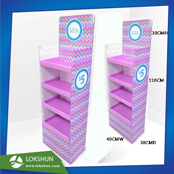 OEM Pop Cardboard Floor Display with 12 Pockets for Promotional Lights Cardboard Display Manufacturer